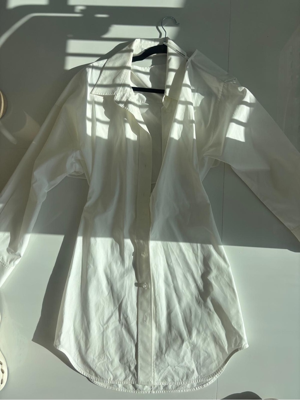 Alexander Wang White Oversized Cotton Shirtdress